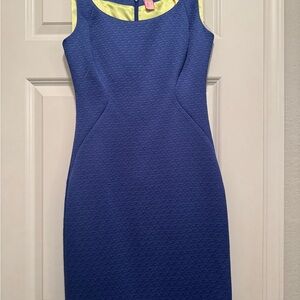 Elegant Blue Sleeveless Dress